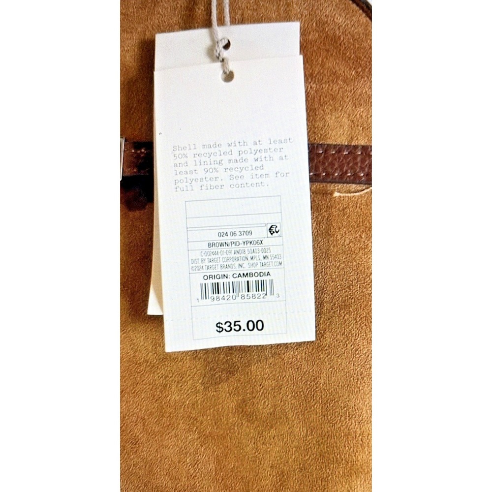 a New Day™ Belted Satchel Handbag - Brown - Picture 2 of 5